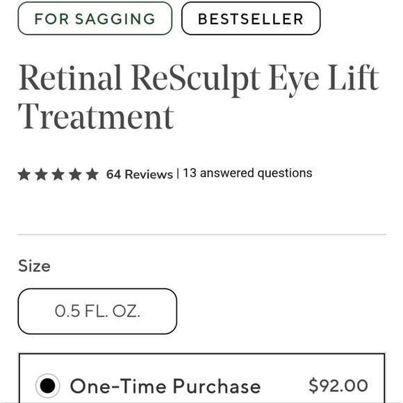 MURAD Retinal ReSculpt Eye Lift Treatment 15ml NEW IN BOX MSRP $92 - Picture 2 of 16